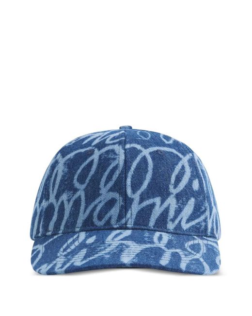 Cappello Da Baseball Denim Con Stampa Laser di Marni in Blue da Uomo
