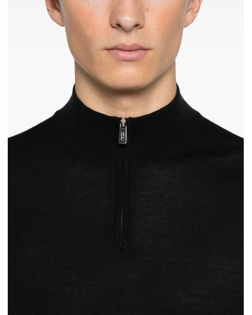 Fedeli Black Favonio Sweater for men