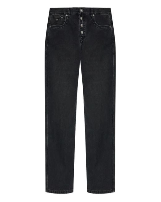 Isabel Marant Black Buttoned Denim Jeans for men