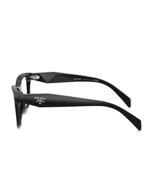 Prada Black Square-Frame Glasses