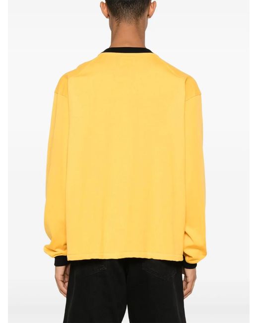 Rhude Yellow Petrol Ls Rhss24Tt21012610 for men