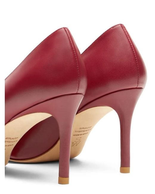Stuart Weitzman Pink Pointed-Toe Stiletto Pumps