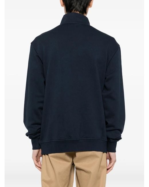 Malbon Golf Blue Collegiate Sweatshirt for men