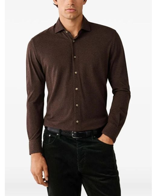 Camicia di Hackett in Brown da Uomo