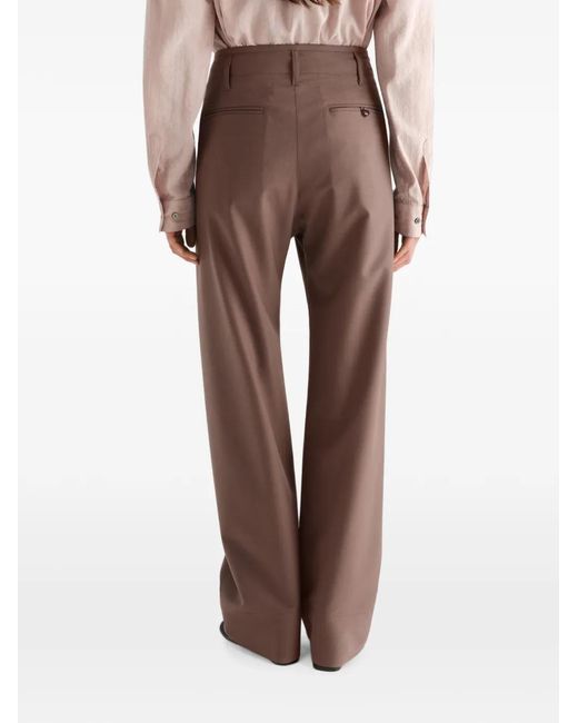Lemaire Brown Baggy Pants