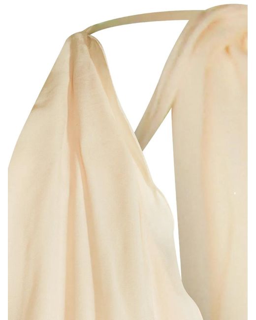 Blumarine White Floral-Appliqué Maxi Dress