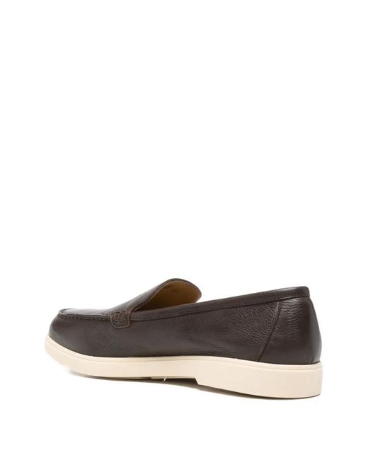 Calpierre White Leather Loafers for men