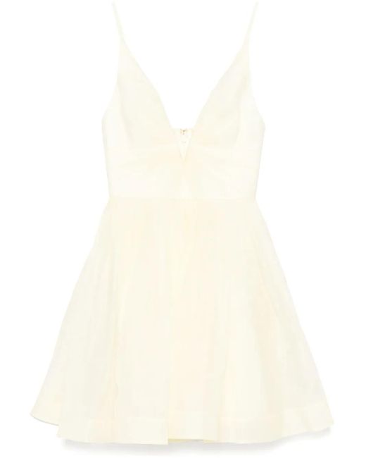 Zimmermann Illuminate Vネック ミニドレス Natural