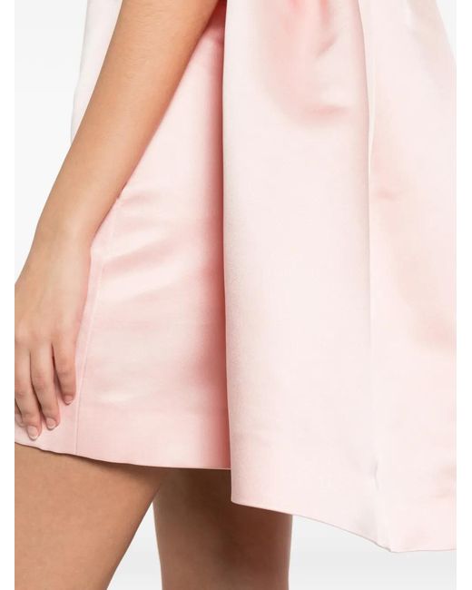 Givenchy Pink Robe-Cape Courte À Coupe Évasée