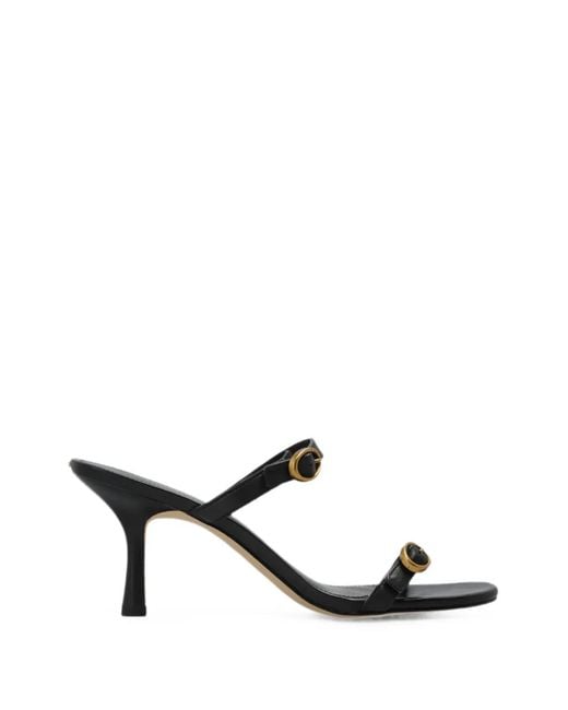MICHAEL Michael Kors White Kya Buckle-Detail Sandals
