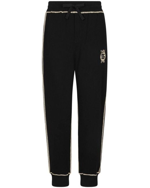 Pantalon de jogging à logo imprimé Dolce & Gabbana pour homme en coloris Black