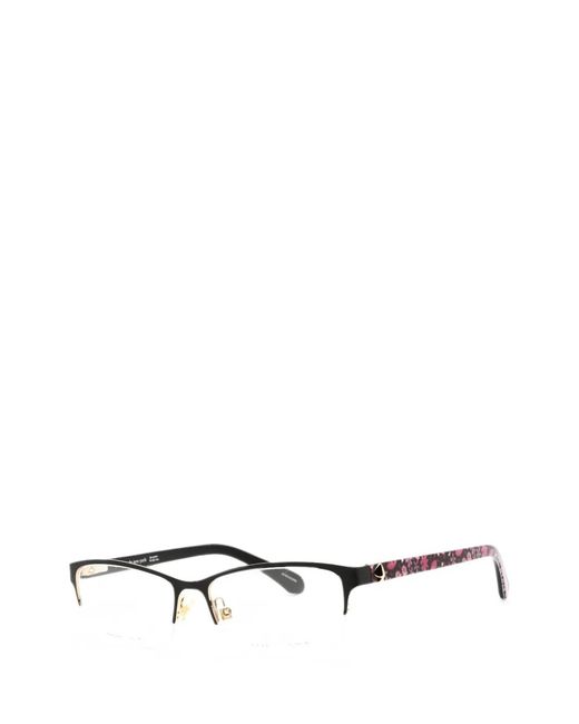 Kate Spade White Marnie Rectangular-Frame Glasses