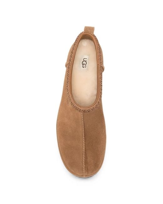 Ugg Brown Tasman Deconstructed Embroidered-Logo Slippers