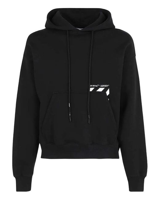 Off-White c/o Virgil Abloh Black Diagona- Pocket Skate Hoodie for men