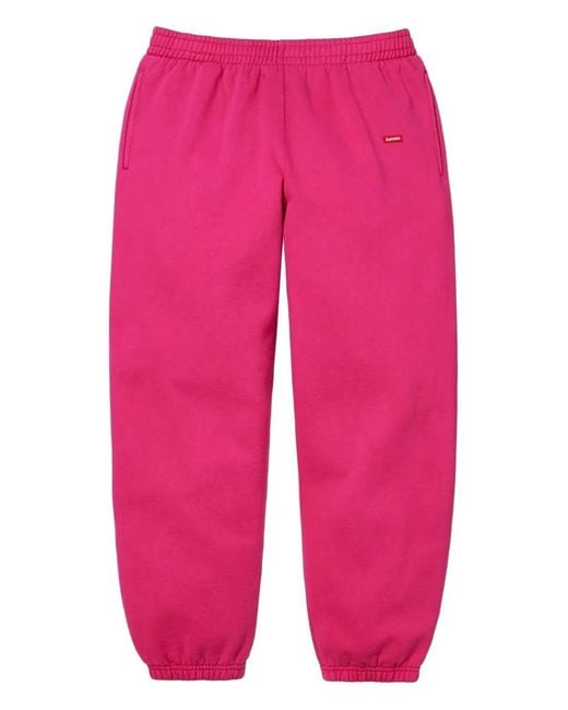 Supreme Pink Small Box Track Pants for men