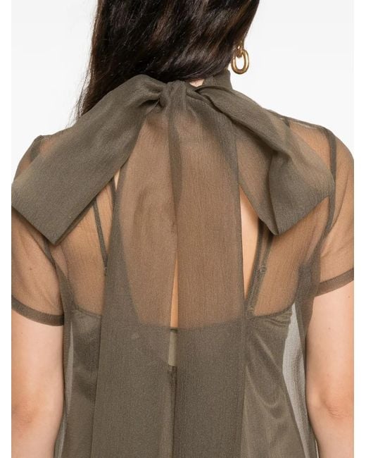 Staud Natural Calluna Ruffled Maxi Dress