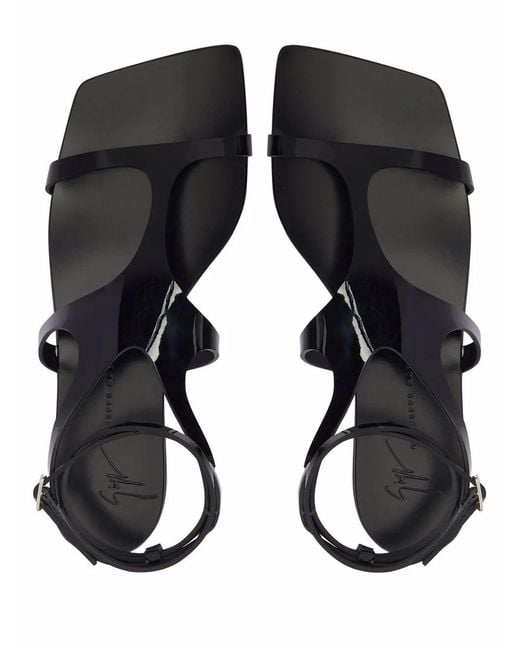 Giuseppe Zanotti Black Tutankamon Flat Sandals