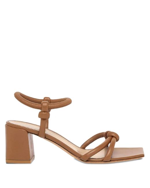 Gianvito Rossi Junon 55mm レザーサンダル ピンク | Lyst