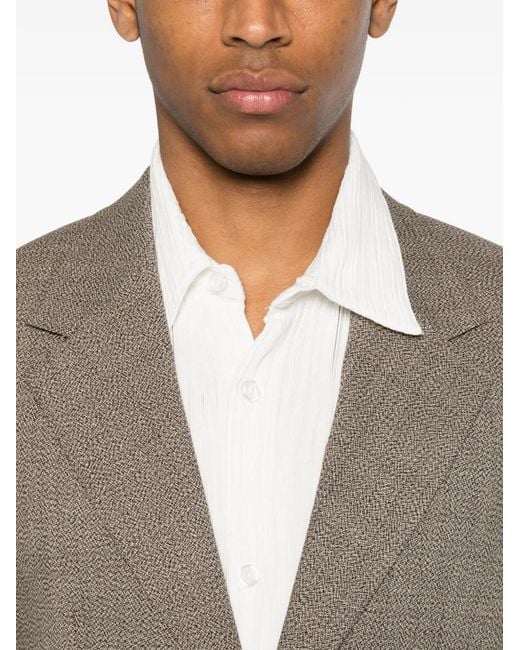 Sandro Brown Long-Sleeve Blazer for men