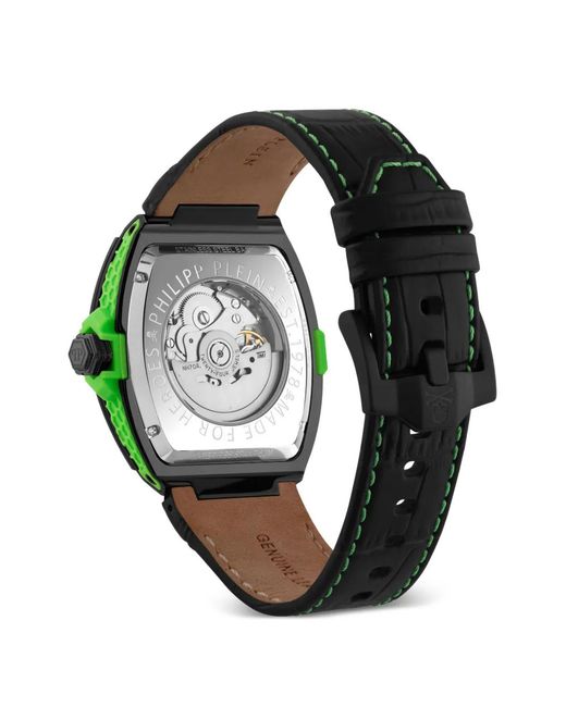 Philipp Plein Black Skeleton 2.0 44Mm Watch for men
