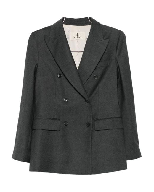Barena Double-breasted Blazer Black