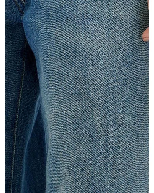 MSGM Blue Jeans mit weitem Bein