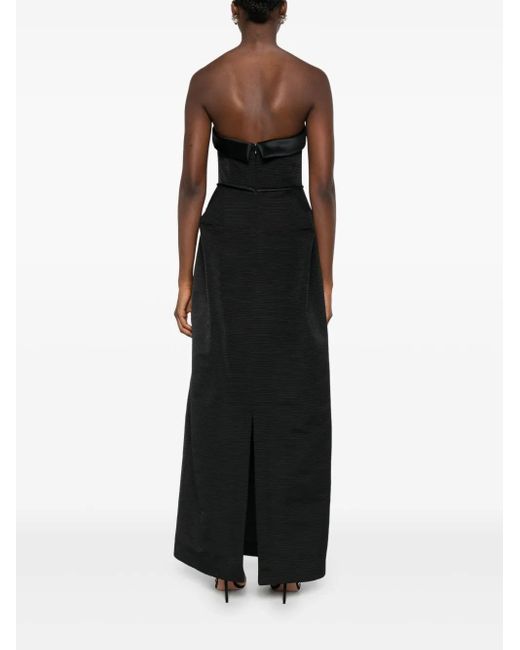 Viktor & Rolf Strapless Avondjurk in het Black