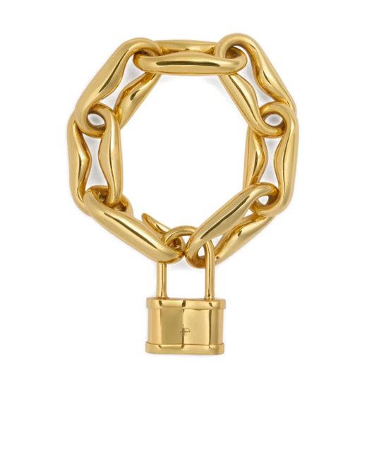 Patou Metallic Padlock Chain Bracelet