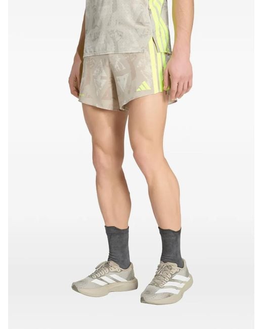 Adidas Green Adizero Labrum Shorts for men
