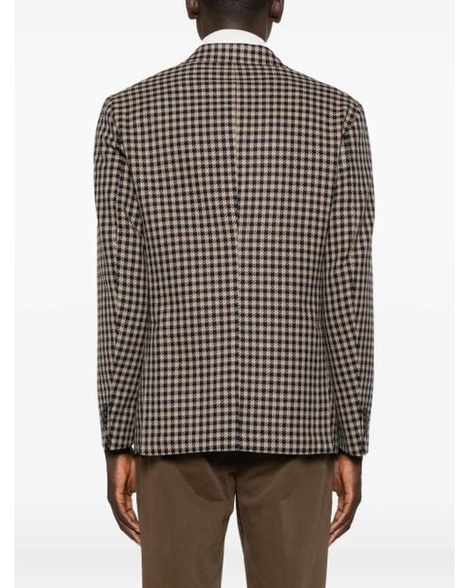 Manuel Ritz Brown Checked Blazer for men