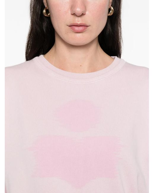 Isabel Marant Pink Marant Étoile Mobyli Cotton Sweatshirt