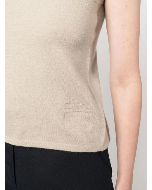 Frenckenberger Natural Cashmere Knitted Tank Top