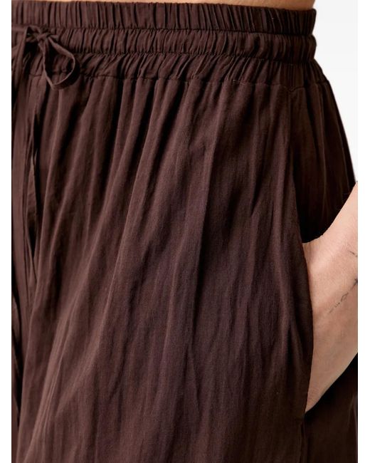ViCOLO Brown Drawstring-Waist Palazzo Pants