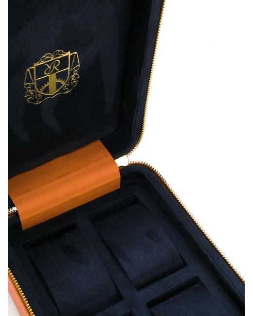 Rapport Orange Hyde Park 4 Watch Zip Case for men