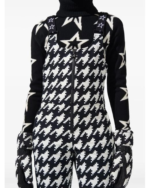 Perfect Moment White Houndstooth Pattern All-In-One