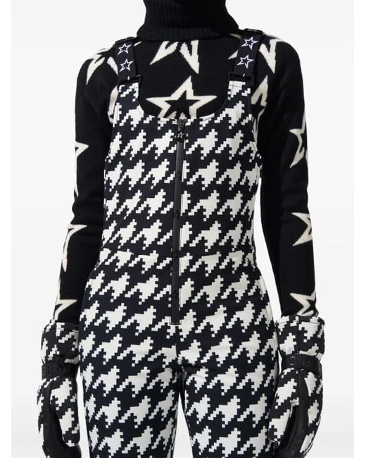 Perfect Moment Skipak Met Pied-De-Poule Print in het White