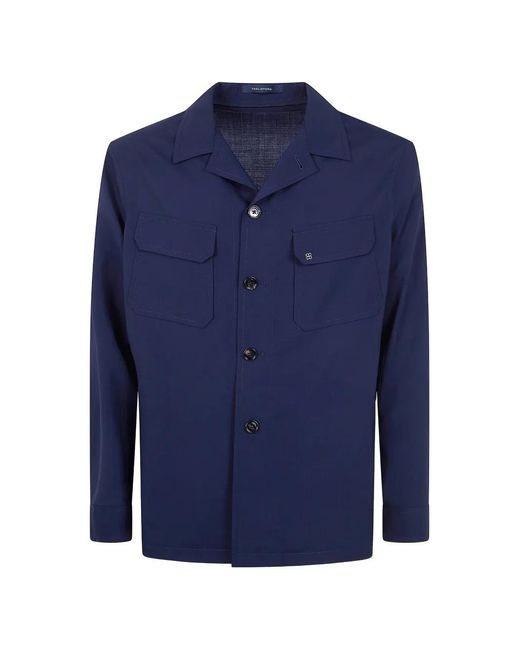 Chaqueta Con Bolsillo Tagliatore de hombre de color Blue
