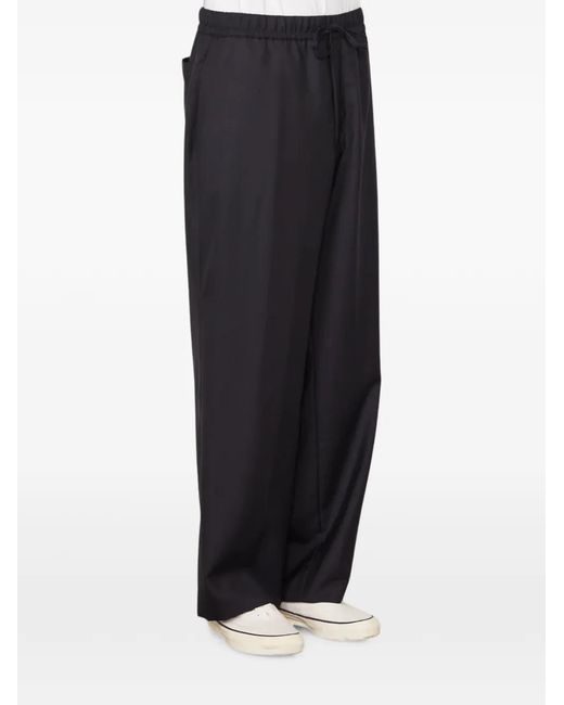 Officine Generale Blue Nilson Drawstring Trousers for men