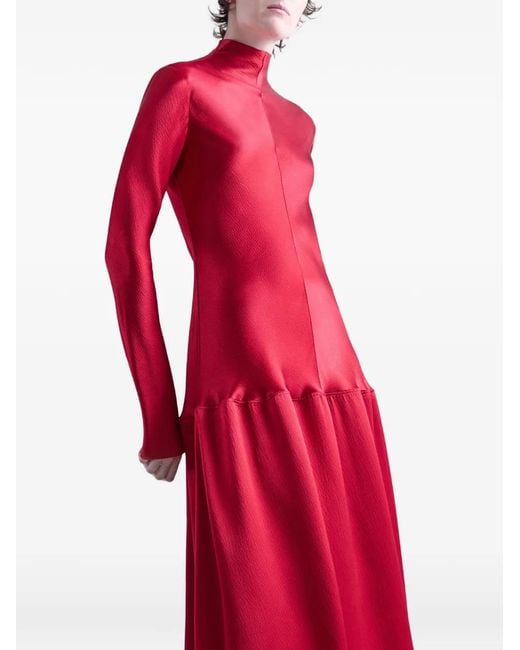 FFORME Red Mila Drop-Waist Maxi Dress
