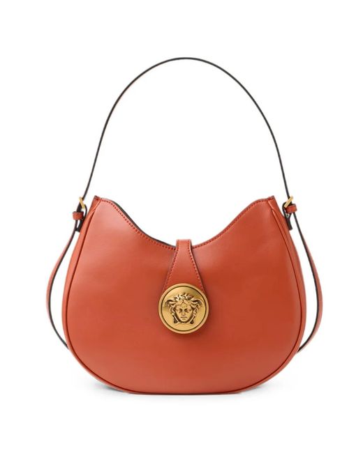 Versace Orange Emblème Nappa Bag