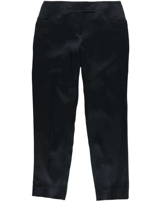 Tom Ford Blue Pressed-Crease Tapered-Leg Trousers