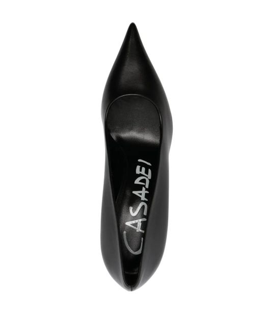 Casadei Black Elodie 85Mm Sculpted Pumps