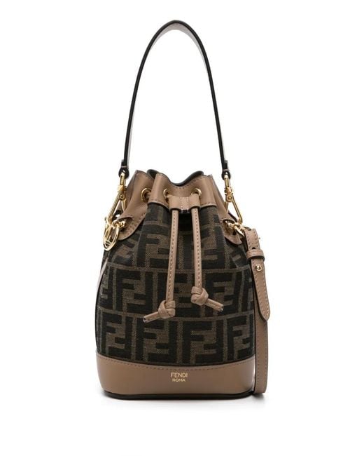 Fendi Black Mon Tresor Mini Bucket Bag