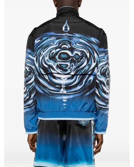 Chaqueta Con Cordones Y Estampado Gráfico Casablanca de hombre de color Blue