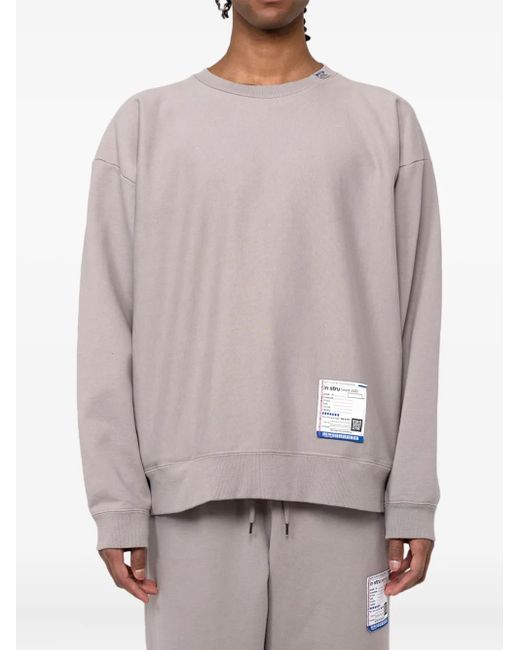 in・stru(men-tal) Gray Crew-Neck Sweatshirt for men