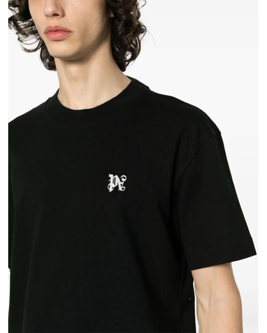 Palm Angels Black T-Shirts And Polos for men