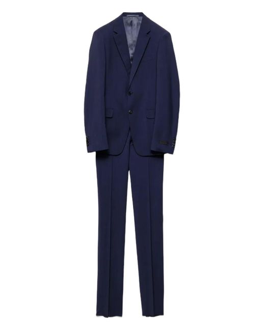 Prada Blue Mohair-Blend Suit for men