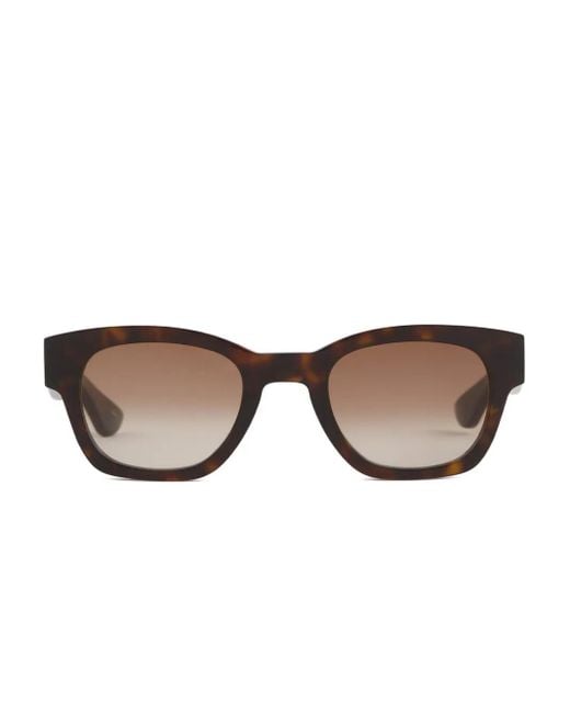 Occhiali Da Sole Squadrati di Alexander McQueen in Brown da Uomo