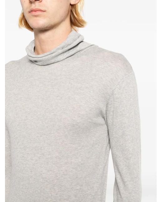 Balmain White Roll-Neck Long-Sleeve Sweater for men