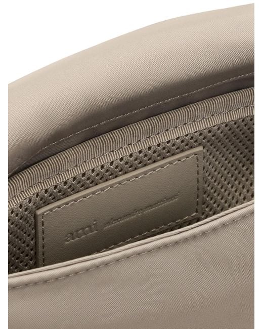 AMI White Marcel Padded Shoulder Bag